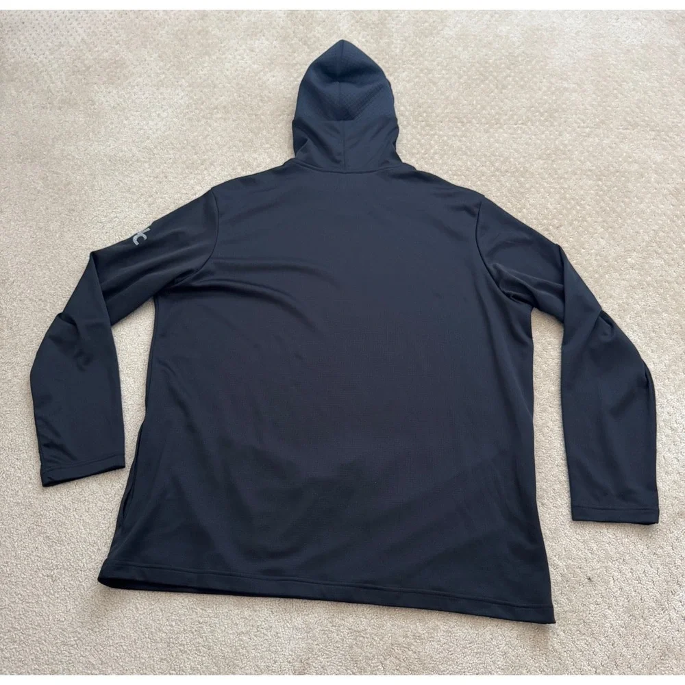 Adidas Mens Black Training Hoodie Pullover Long Sleeve WC Logo GR4469 Size 2XL